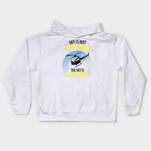 Helicopter Pilot Kids Hoodie